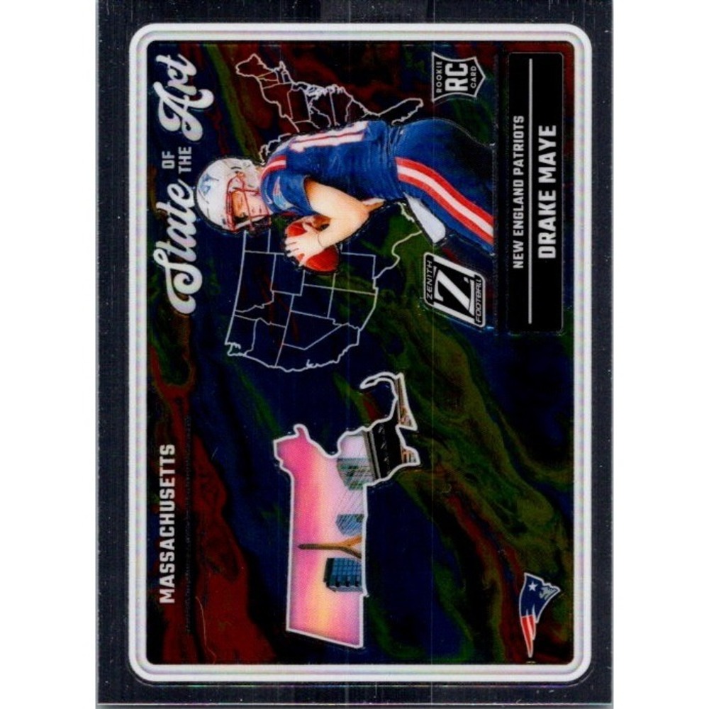 2024 Panini Zenith #18 Drake Maye Rookie  State of the Art New England Patriots